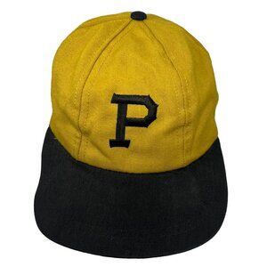 Pittsburgh Pirates Vintage 1960's 50's Fitted Baseball Hat Cap 6 5/8 Gold MLB